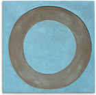 Wide Circle On Blue 